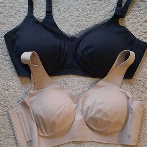 Honeylove Black and Cream Bras